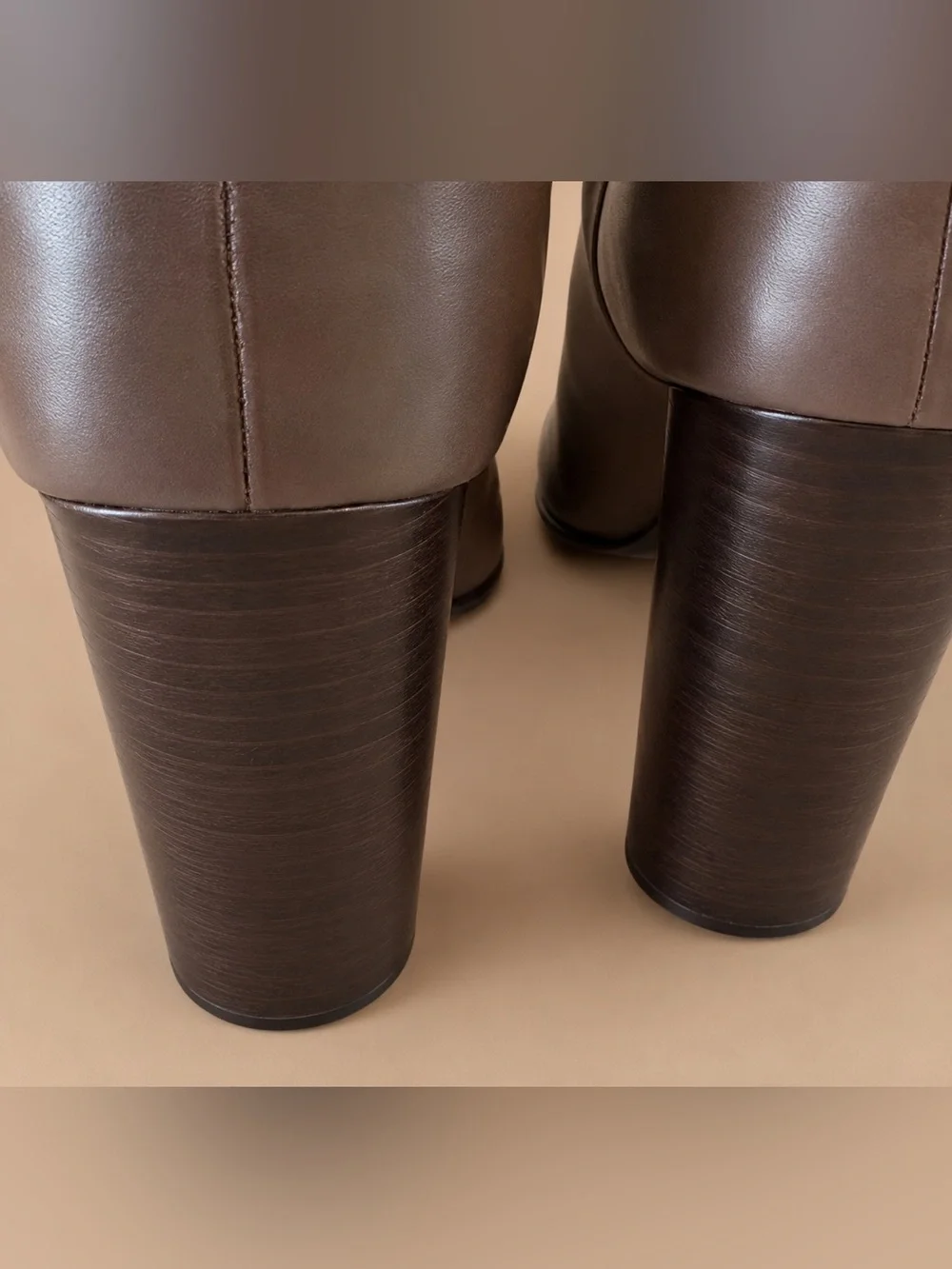 Elizabeth and James Leather Knee High Block Heel Boots Size 6.5